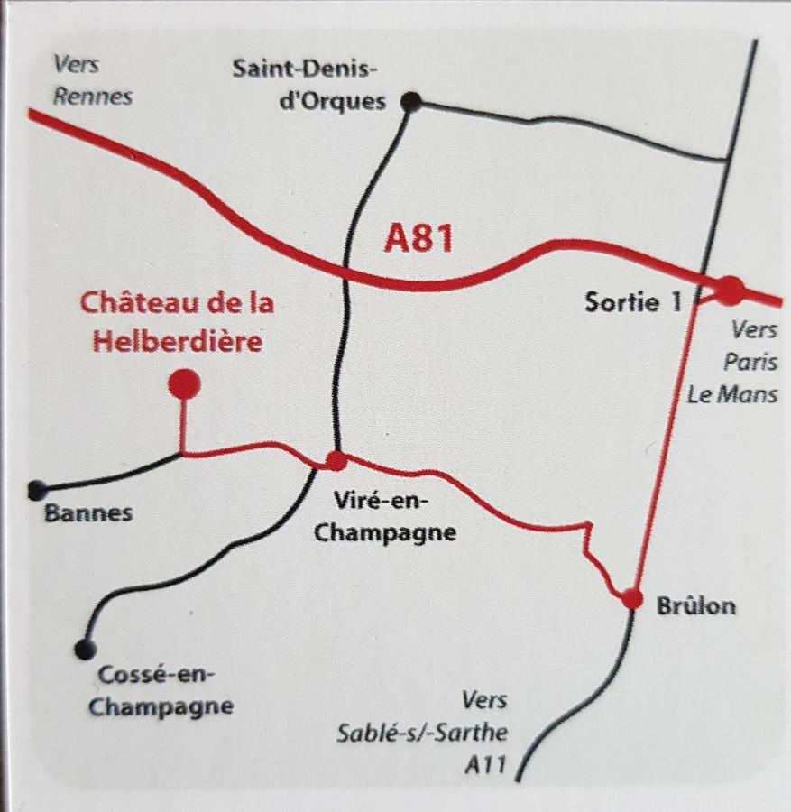 Logis De La Helberdiere Cossé-en-Champagne Eksteriør bilde